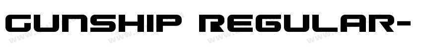 Gunship Regular字体转换